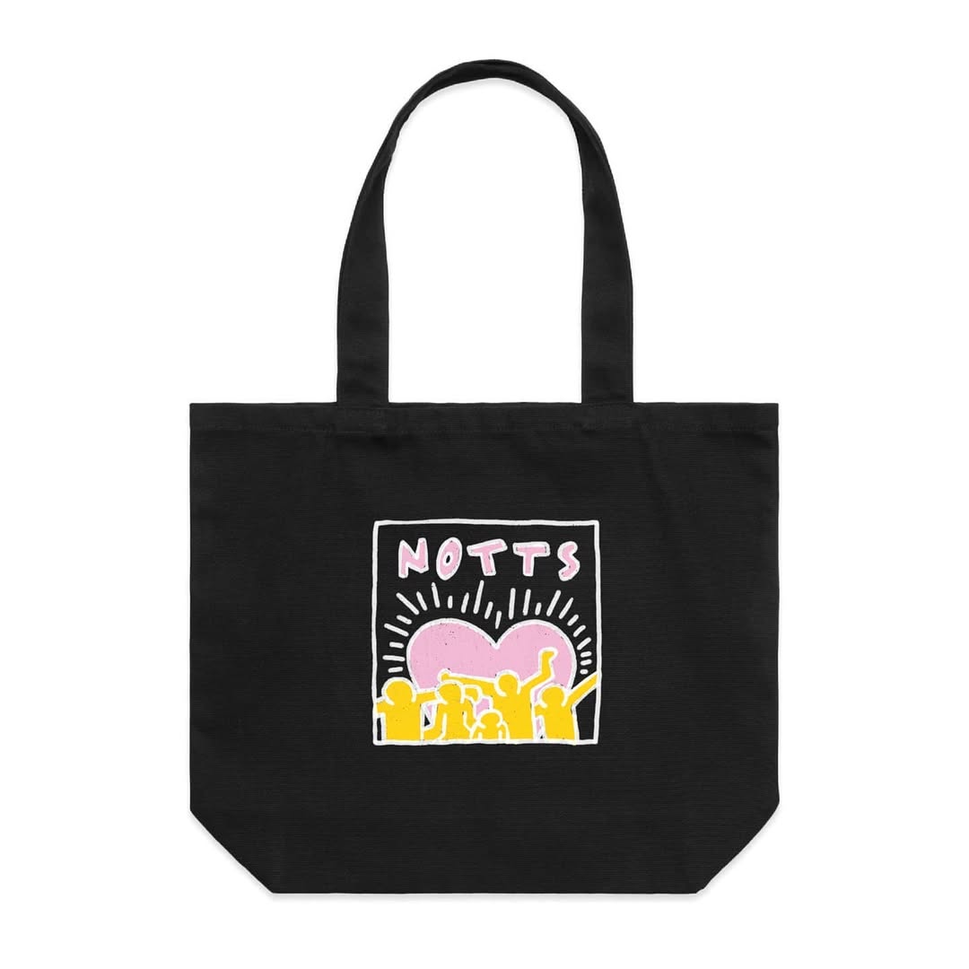 Mimm x Sorry - Notts Love Tote Bag (Black)